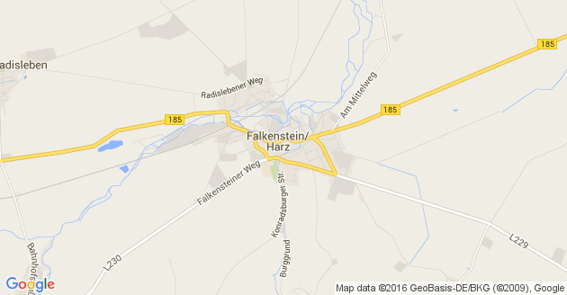 Karte Falkenstein im Harz