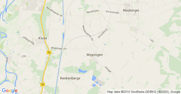 Karte Wippingen Hümmling