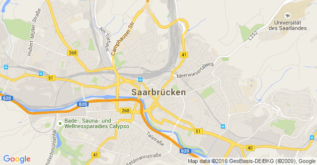Karte Saarbrücken