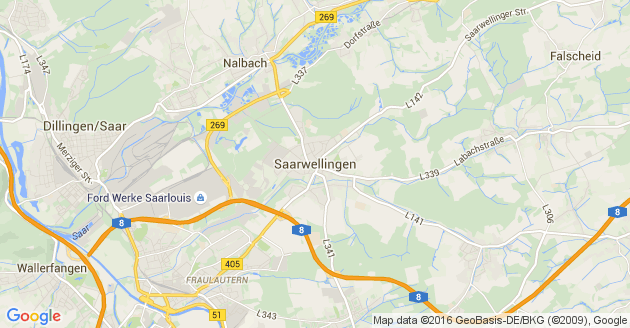 Karte Saarwellingen
