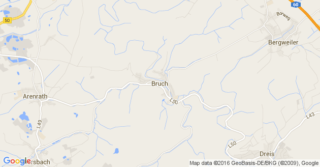 Karte Bruch bei Wittlich