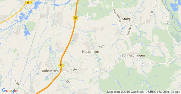 Karte Hüttisheim