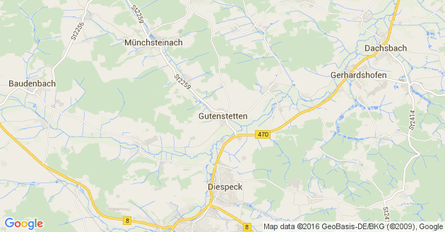 Karte Gutenstetten
