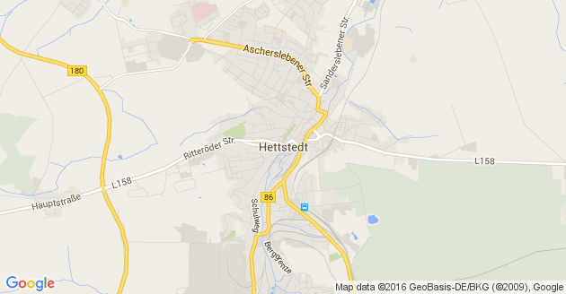 Karte Hettstedt in Sachsen Anhalt