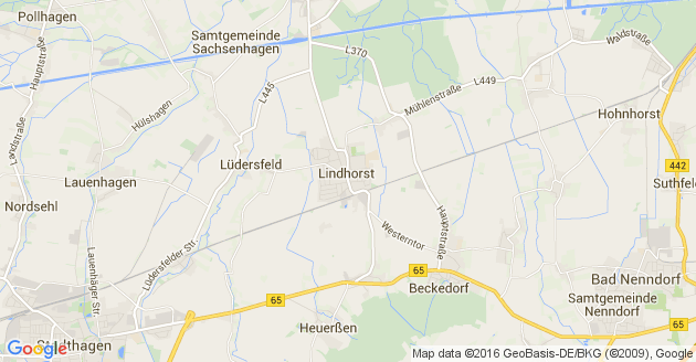 Karte Lindhorst bei Stadthagen