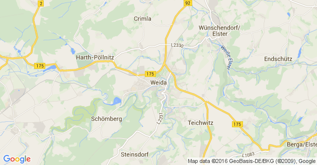 Karte Weida