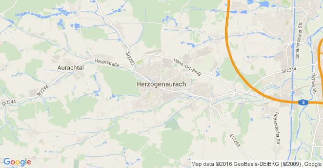 Karte Oberreichenbach bei Herzogenaurach