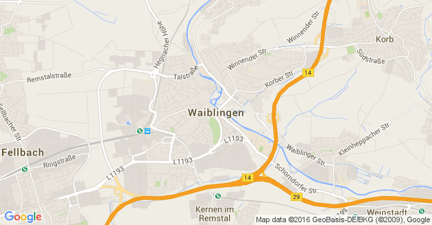 Karte Waiblingen             