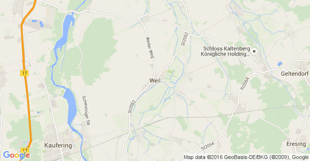 Karte Weil Kreis Landsberg am Lech