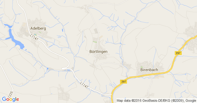 Karte Börtlingen Kreis Göppingen