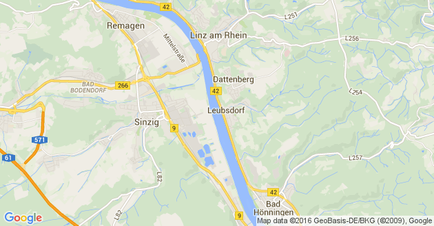 Karte Leubsdorf am Rhein