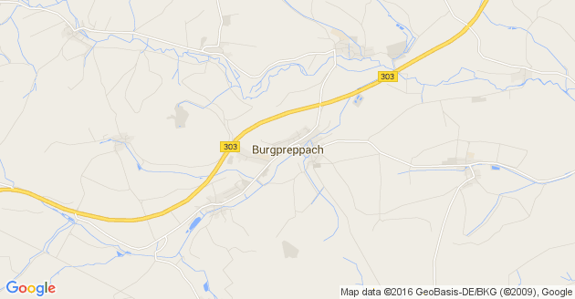 Karte Burgpreppach