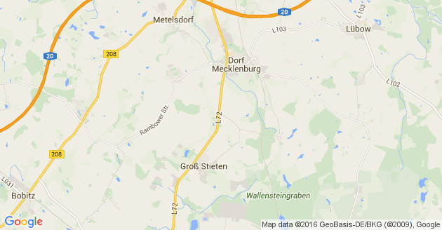 Karte Wismar in Mecklenburg