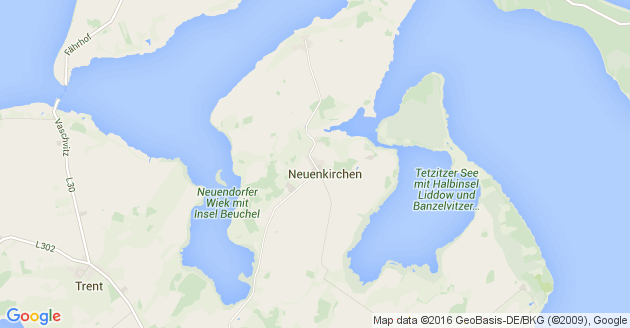 Karte Neuenkirchen auf Rügen