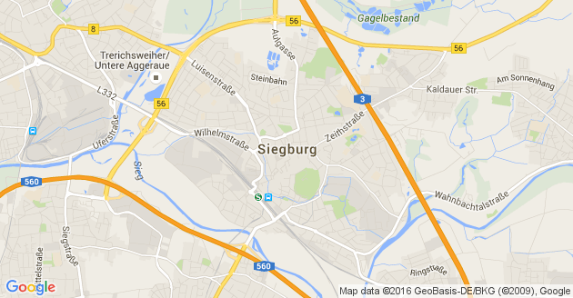 Karte Siegburg