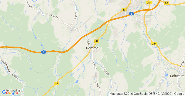 Karte Romrod
