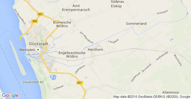 Karte Herzhorn in Holstein