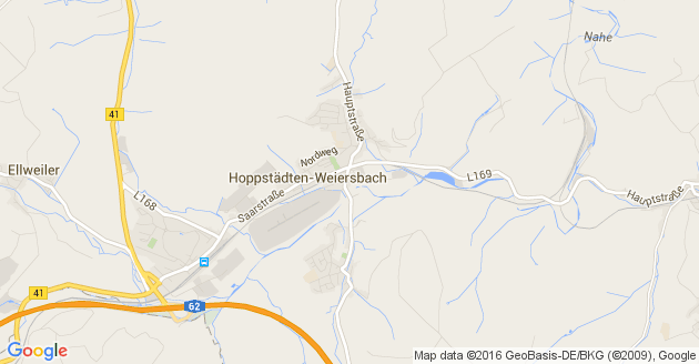 Karte Birkenfeld an der Nahe