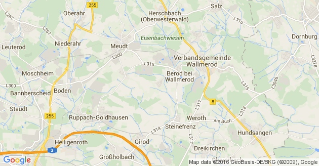 Karte Zehnhausen bei Wallmerod