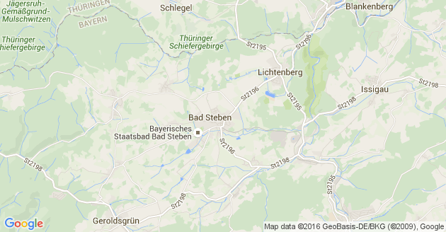 Karte Schlegel bei Bad Lobenstein