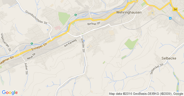 Karte Hagen in Westfalen     