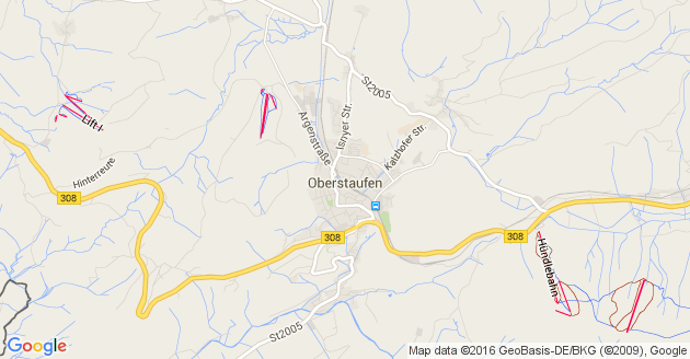 Karte Oberstaufen            