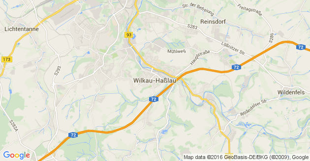 Karte Wilkau Haßlau
