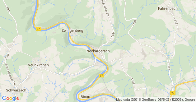 Karte Neckargerach