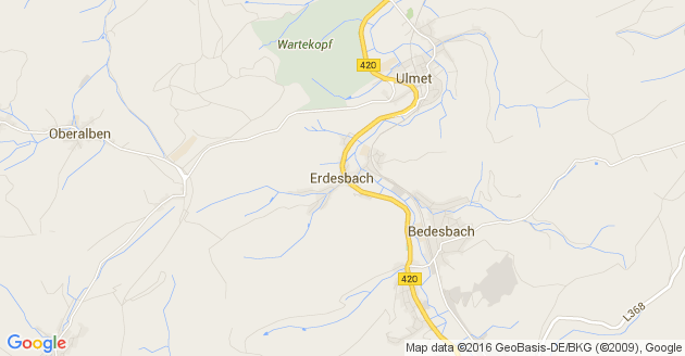 Karte Erdesbach