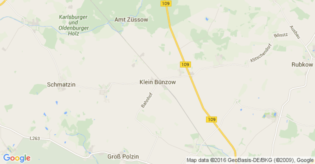Karte Klein Bünzow