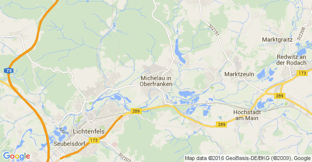 Karte Michelau in Oberfranken