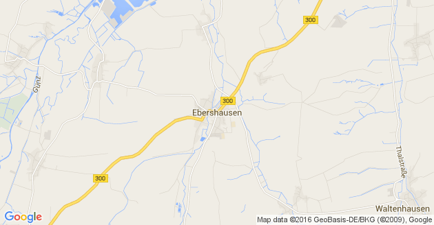 Karte Ebershausen in Schwaben