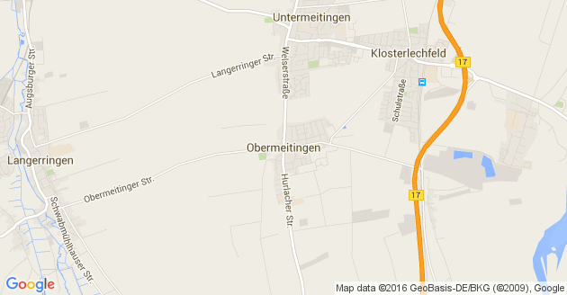 Karte Obermeitingen