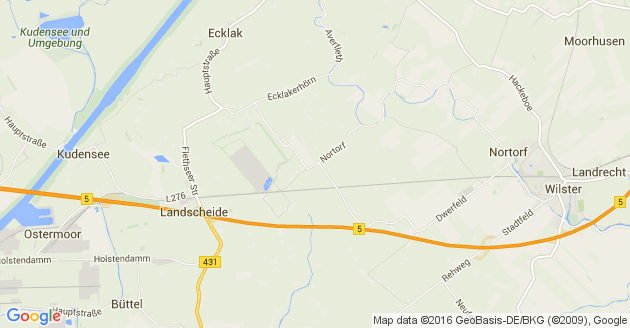 Karte Nortorf bei Wilster