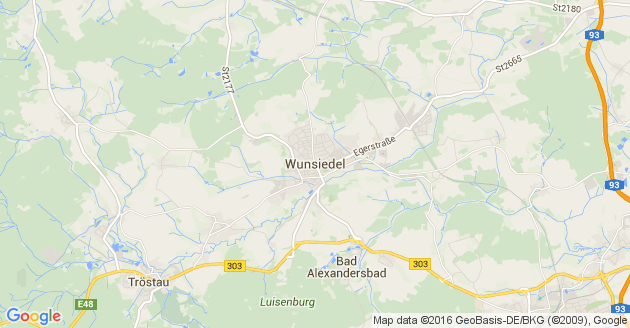 Karte Wunsiedel