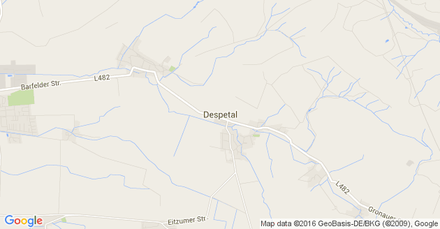 Karte Despetal