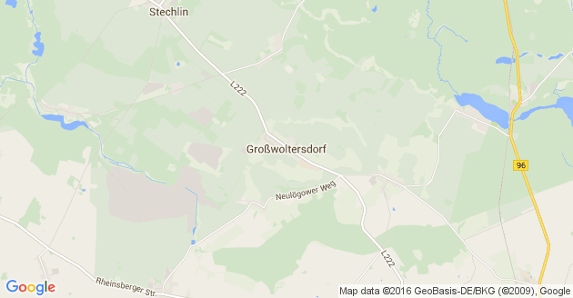 Karte Großwoltersdorf