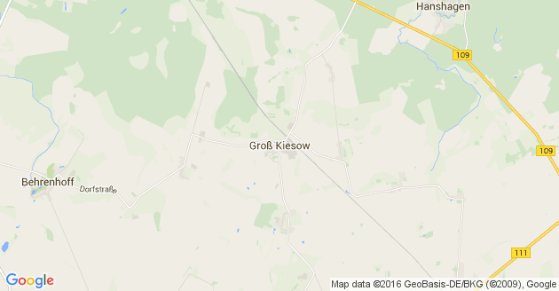 Karte Groß Kiesow