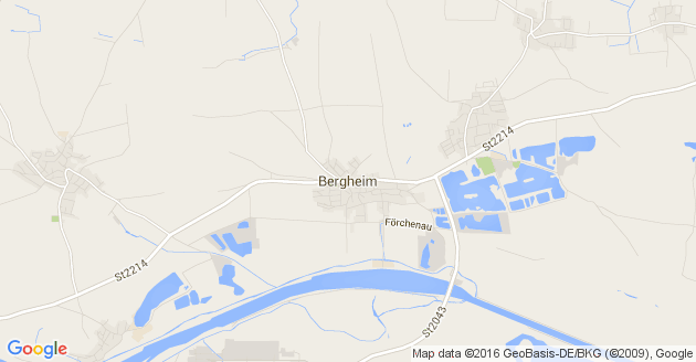 Karte Bergheim Kreis Neuburg