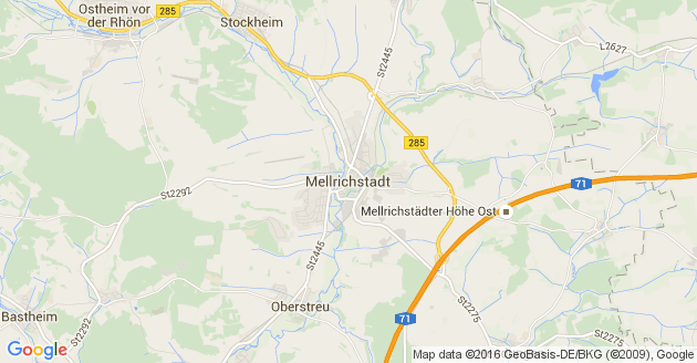 Karte Mellrichstadt