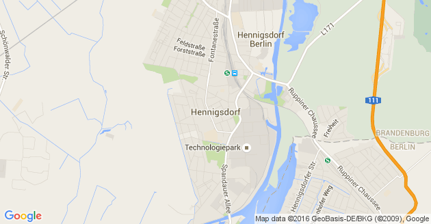 Karte Hennigsdorf