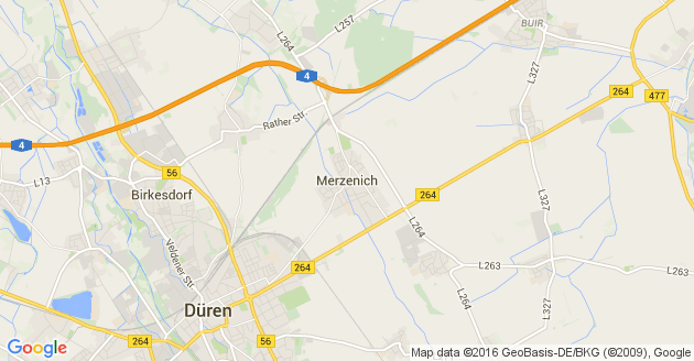 Karte Merzenich Kreis Düren