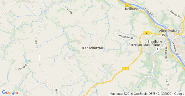 Karte Käbschütztal