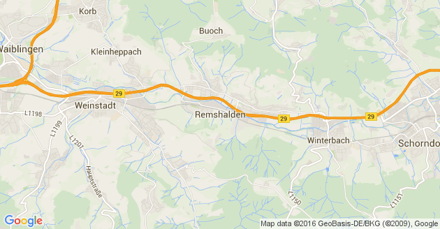 Karte Remshalden