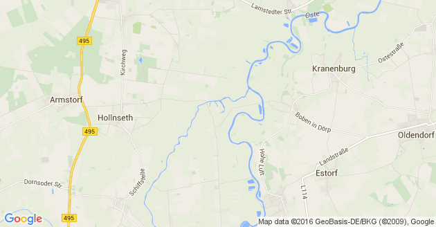 Karte Osten an der Oste