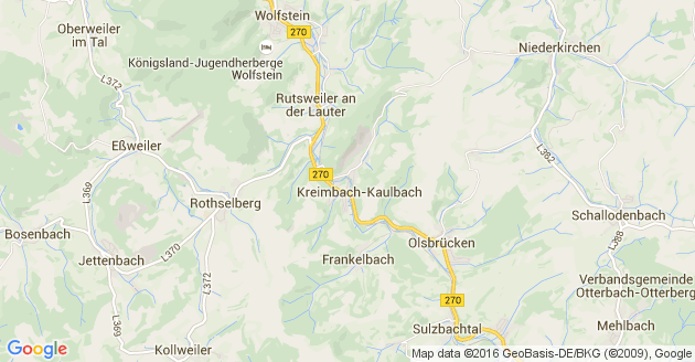 Karte Kreimbach Kaulbach