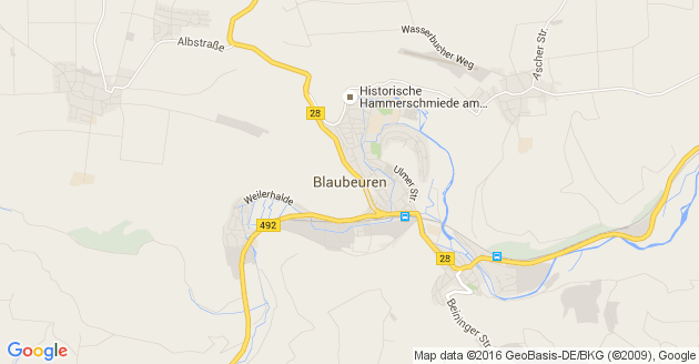 Karte Blaubeuren