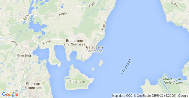 Karte Gstadt am Chiemsee