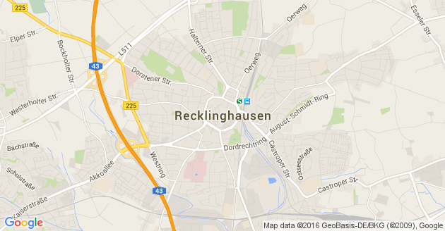 Karte Recklinghausen