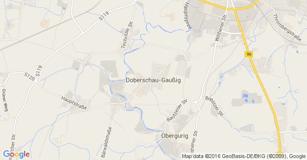 Karte Doberschau Gaußig